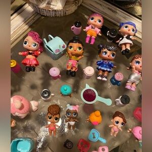 LOL Surprise Doll  pets accessories Lil Sis lot over 80 pcs